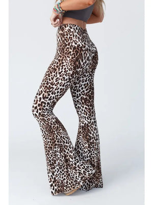 Cher Leopard Flare Pants