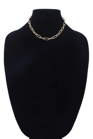 Textured Chain Link Necklace