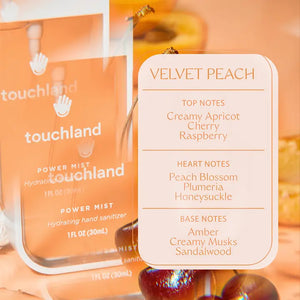 Power Mist Velvet Peach Hand Sanitizer