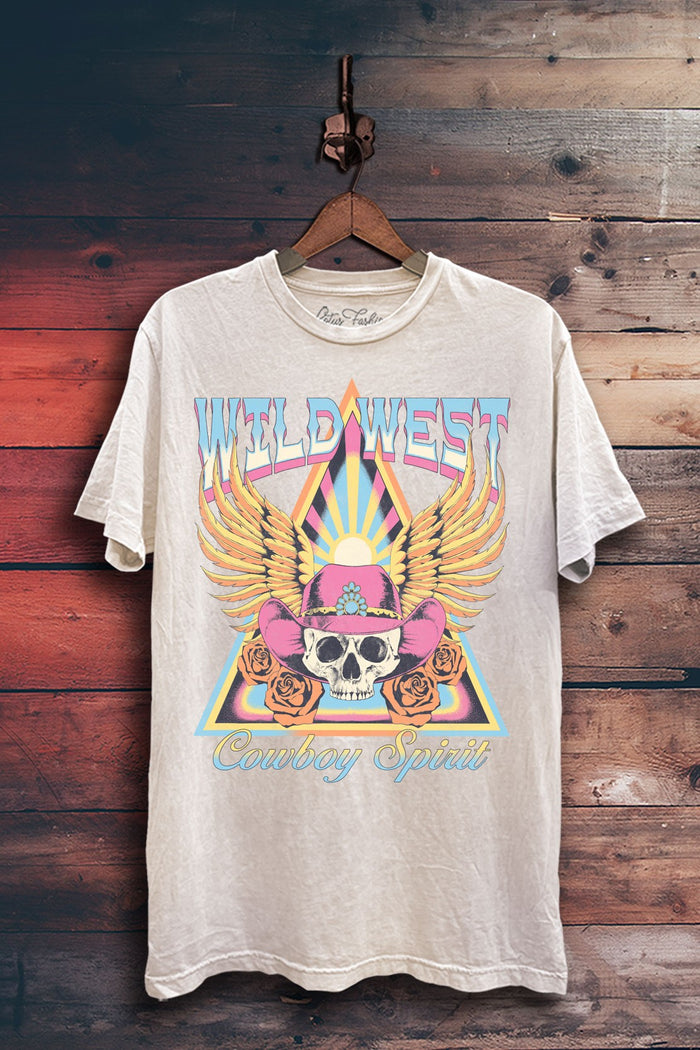 Wild West Cowboy Spirit Graphic Top