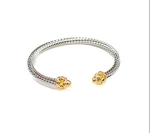 Savvy Bling Cable Cuff Bracelet